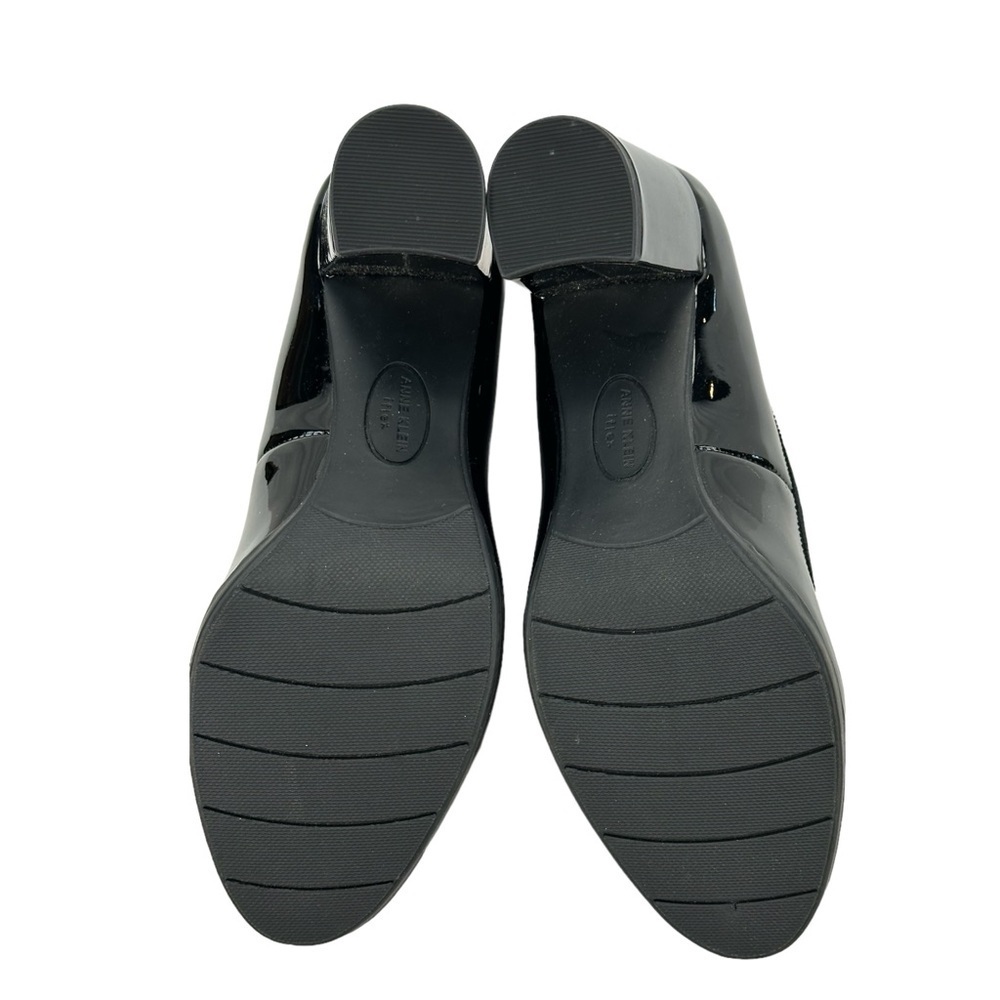 Anne Klein Memory Foam Castana Round Toe Patent Pumps - Black - size 5.5M - Picture 6 of 10